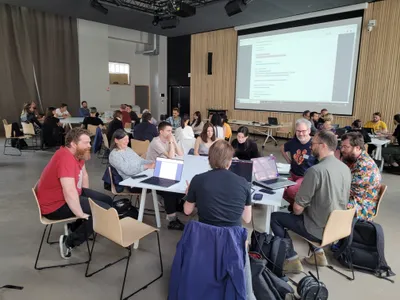 View of the Openschool first edition at Esadse in Saint-étienne